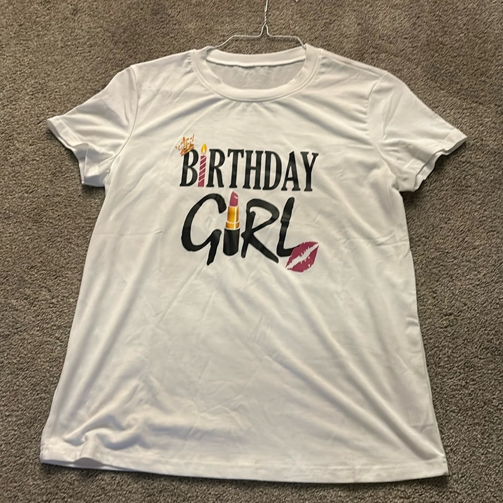 NWT birthday girl tee